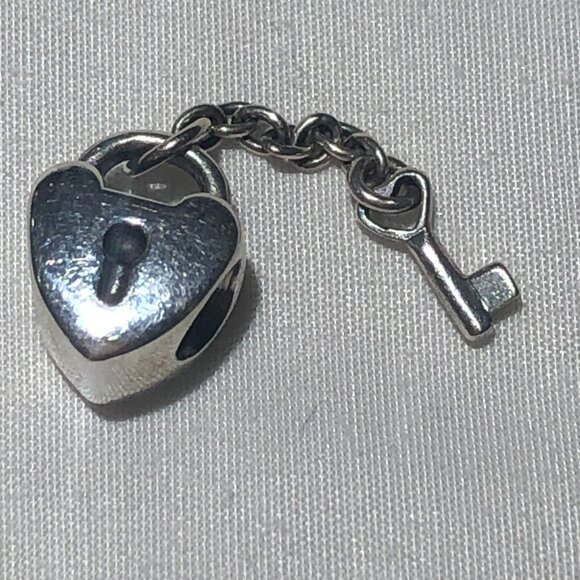 Pandora Jewelry - Pandora Key To My Heart Lock Charm RETIRED ALE 925 #790971 Sterling Valentines